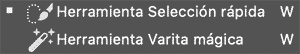 Herramienta de selección rápida y herramienta de varita mágica de Adobe Photoshop